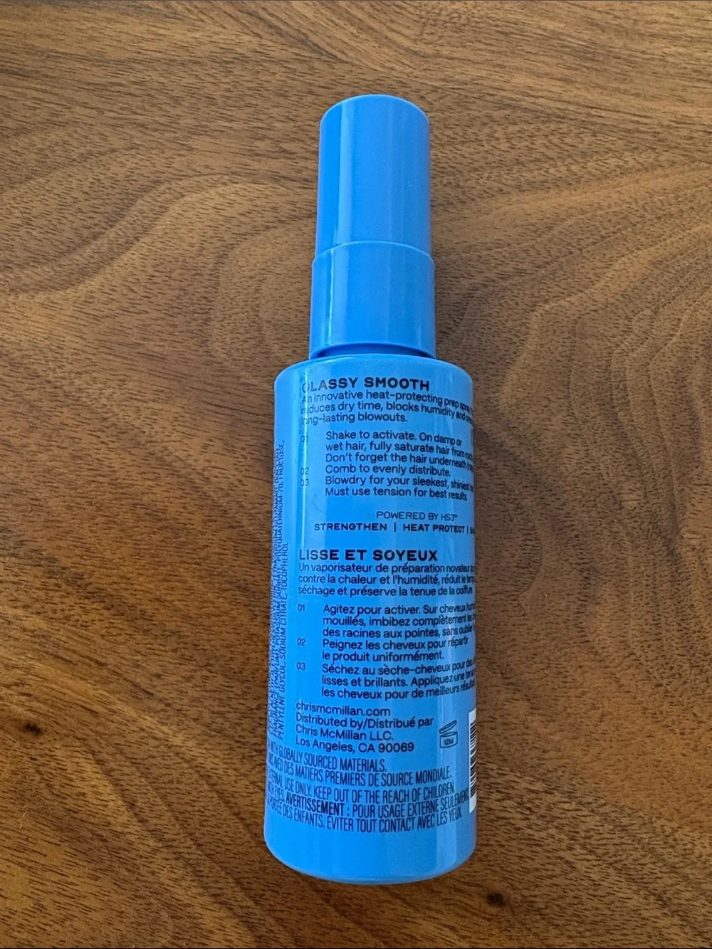 Chris McMillan Glassy Smooth Blowdry Spray 1.7 oz Heat Protectant Prep Spray NEW